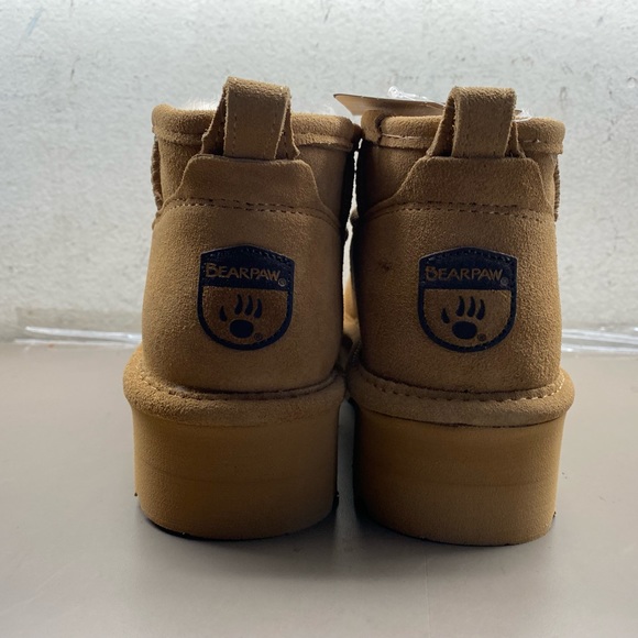 Womens Bearpaw Retro Shorty Ankle Boots 2940W Iced Coffee Platform Suede Size 6 - Picture 8 of 11